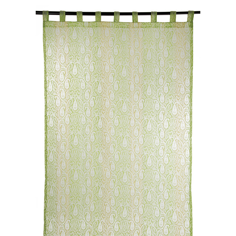 Zenoni & ColombiTenda in Organza Cachemire Verde 140x290cm