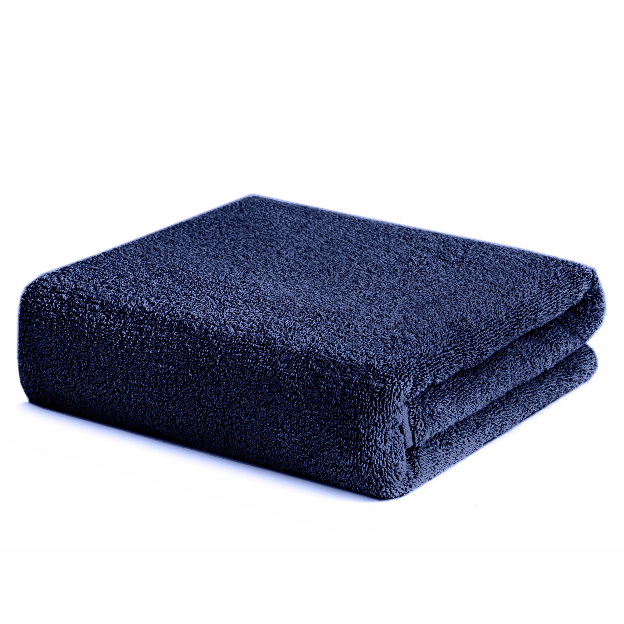 Serviette de douche éponge 550g Bleu Marine