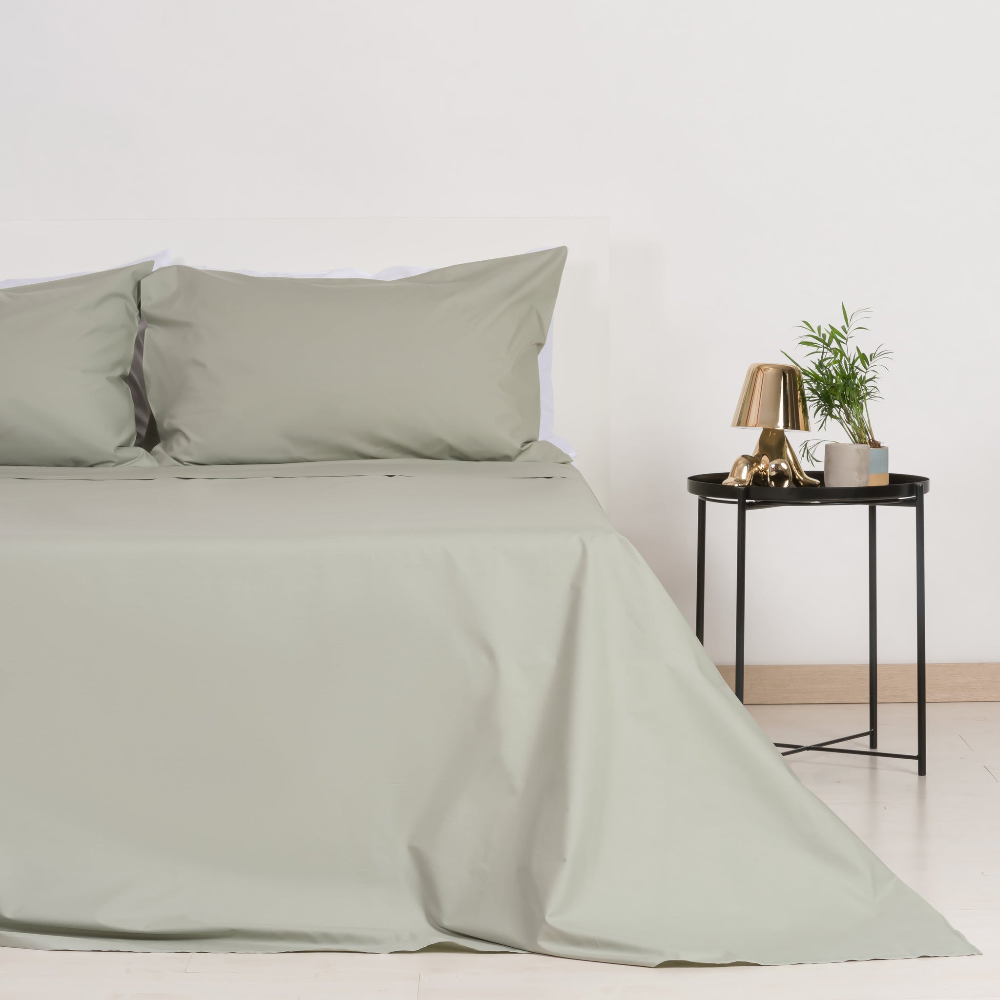 Sage Green 100% Cotton Percale Sheet Set