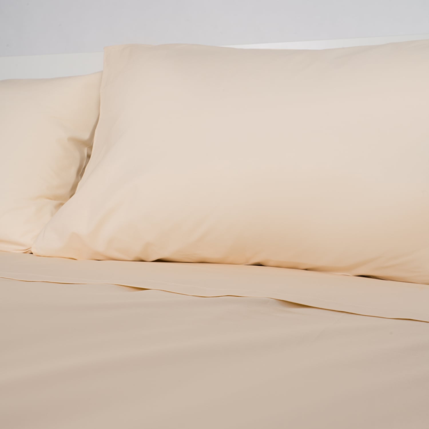 Draps en percale 100% coton ivoire