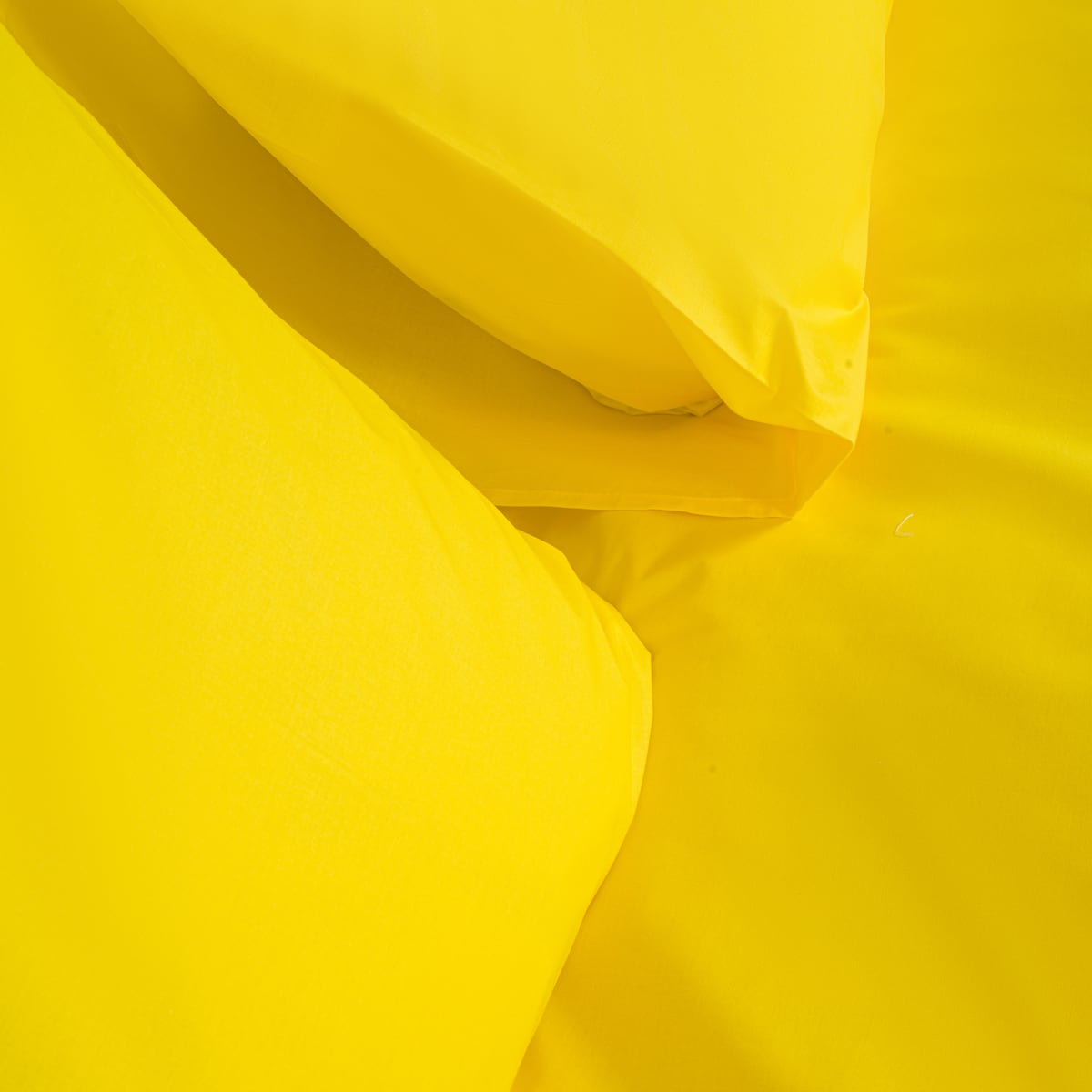 Draps en 100% coton de haute qualité Jaune soleil