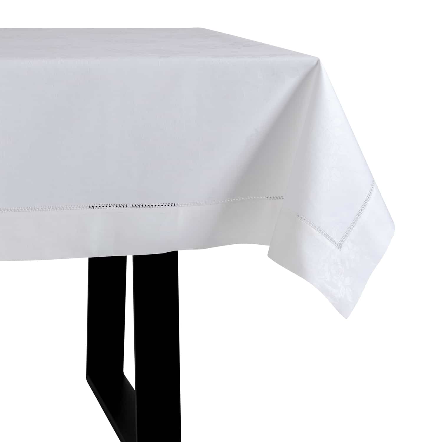 Flanders Gigliuccio White Embroidered Tablecloth