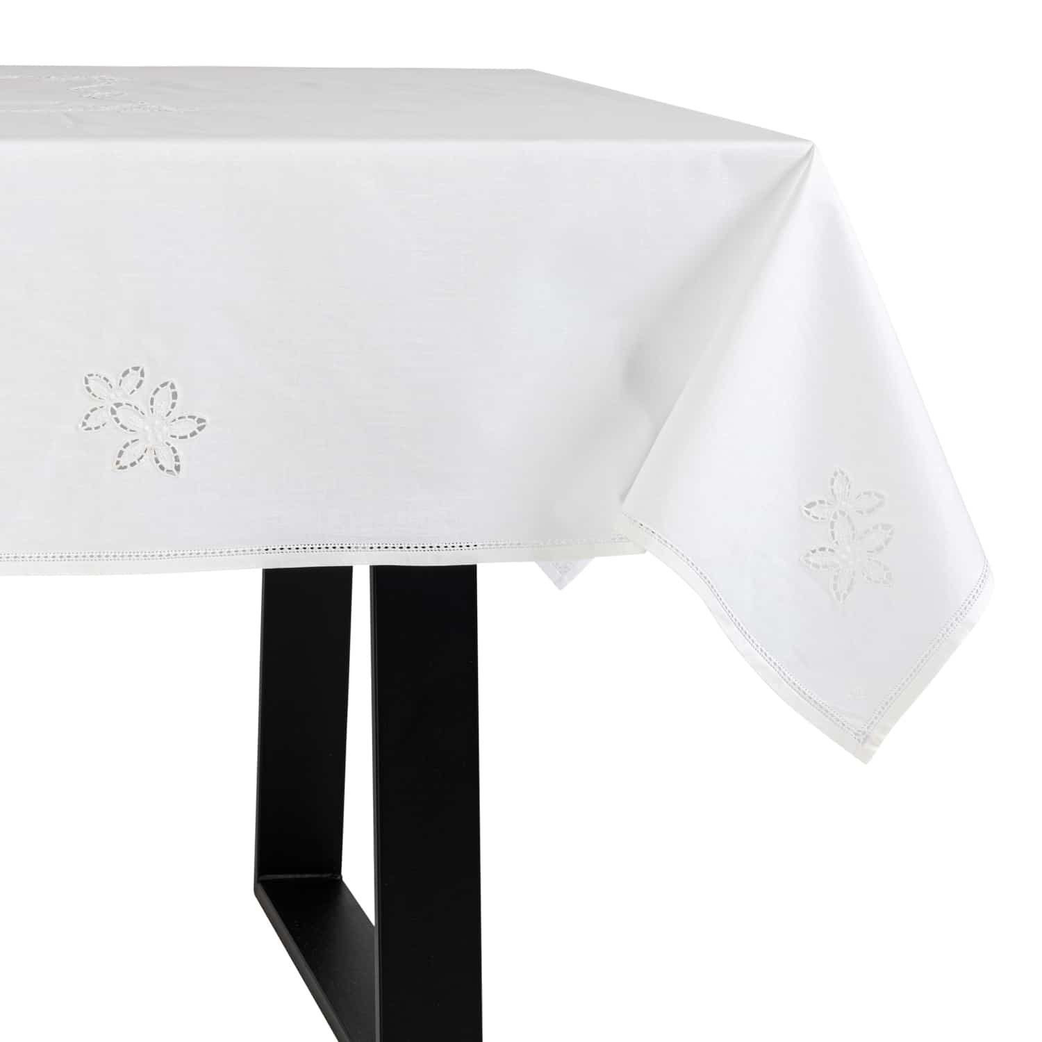 Nicola Embroidered Cotton Tablecloth