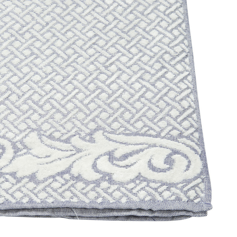 Cordoba Blu jacquard terrycloth shower towel 450 gr