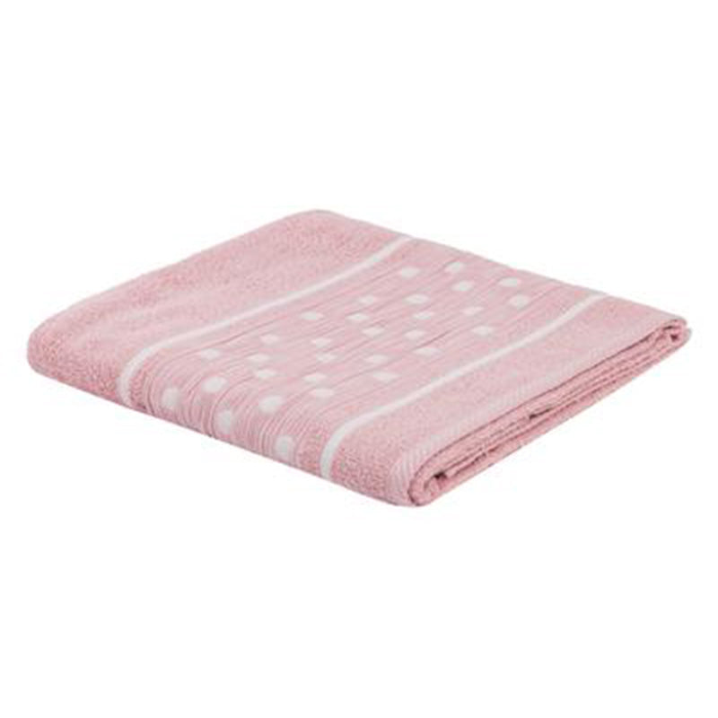 Serviettes éponge 400g Pois Rose