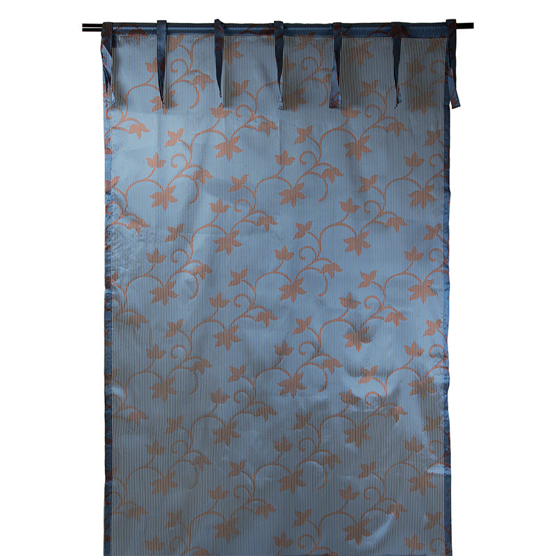 Vorhang aus Organza Erika Blau 150x290cm