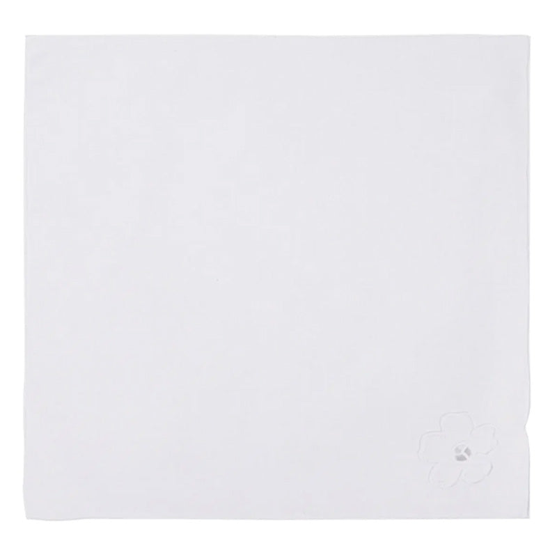 White Cotton Napkins 25x25 cm Vanessa 4 pieces